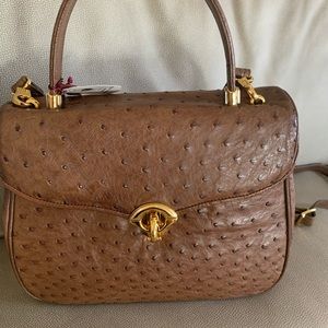 JRA Genuine Ostrich Leather bag, - Thrift bag Collections